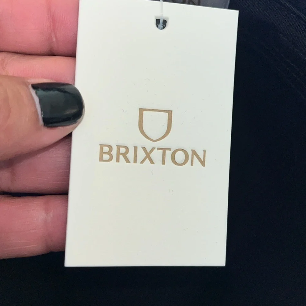 BRIXTON NWT MESSER FEDORA BLACK/BLACK HAT CAP